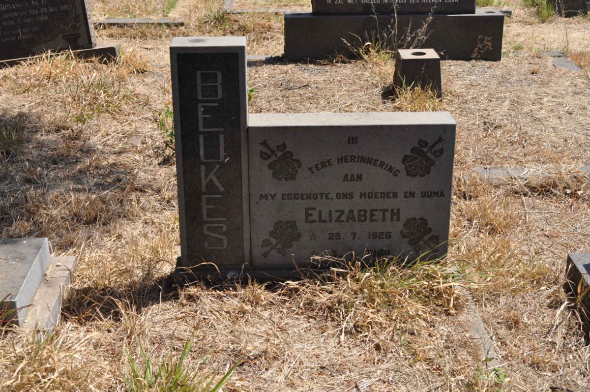 BEUKES Elizabeth 1926-196?