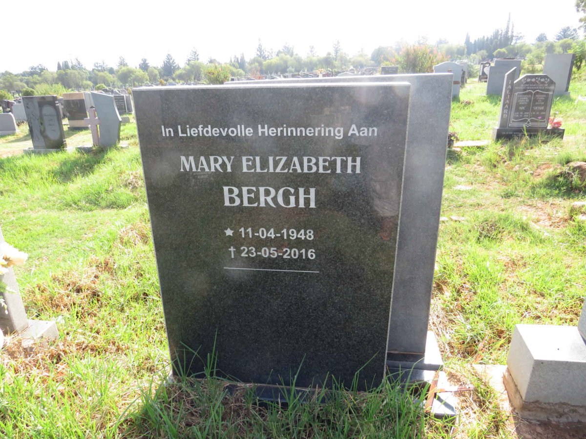 BERGH Mary Elizabeth 1948-2016