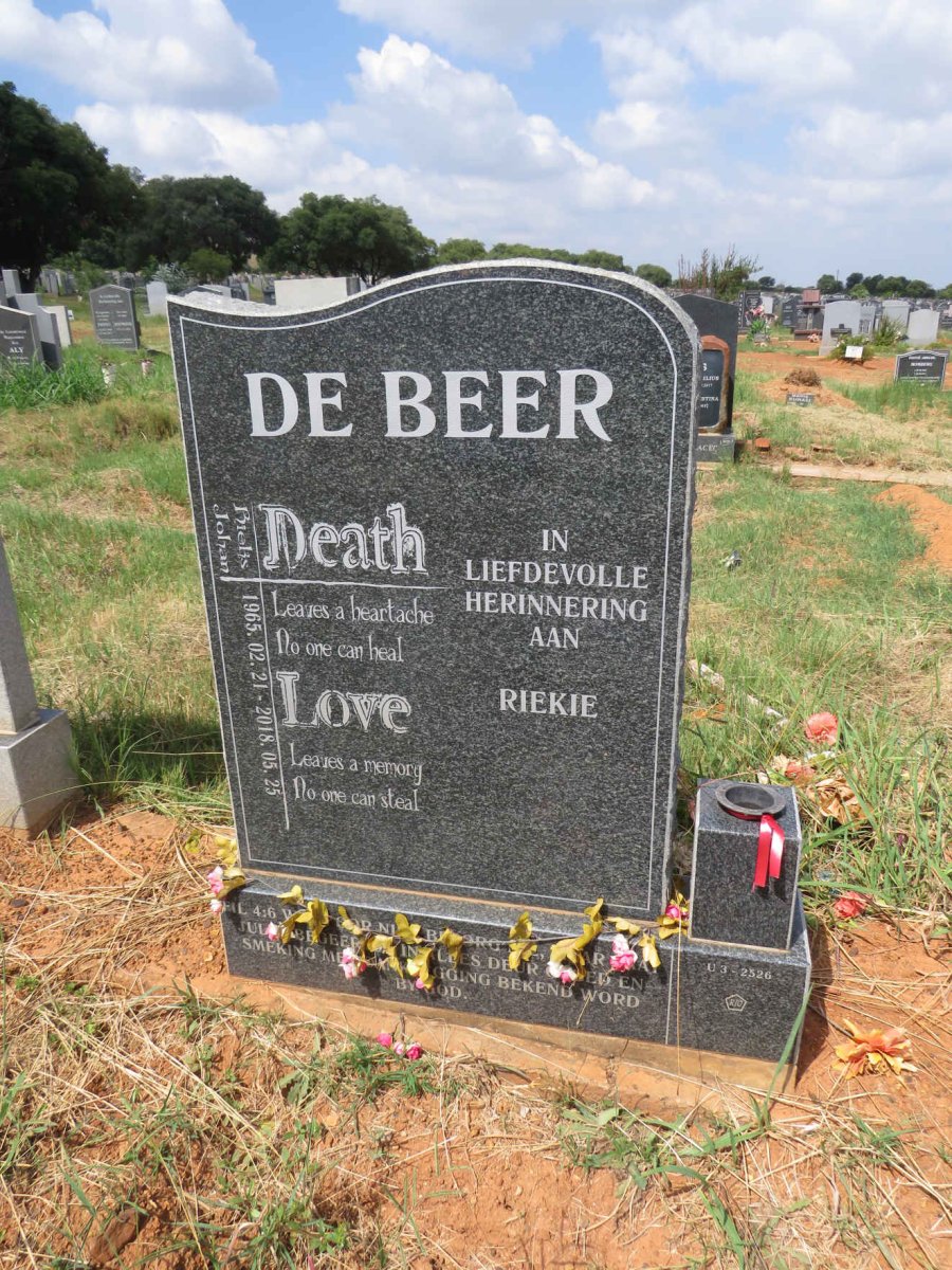 BEER Rieks Johan, de 1965-2018
