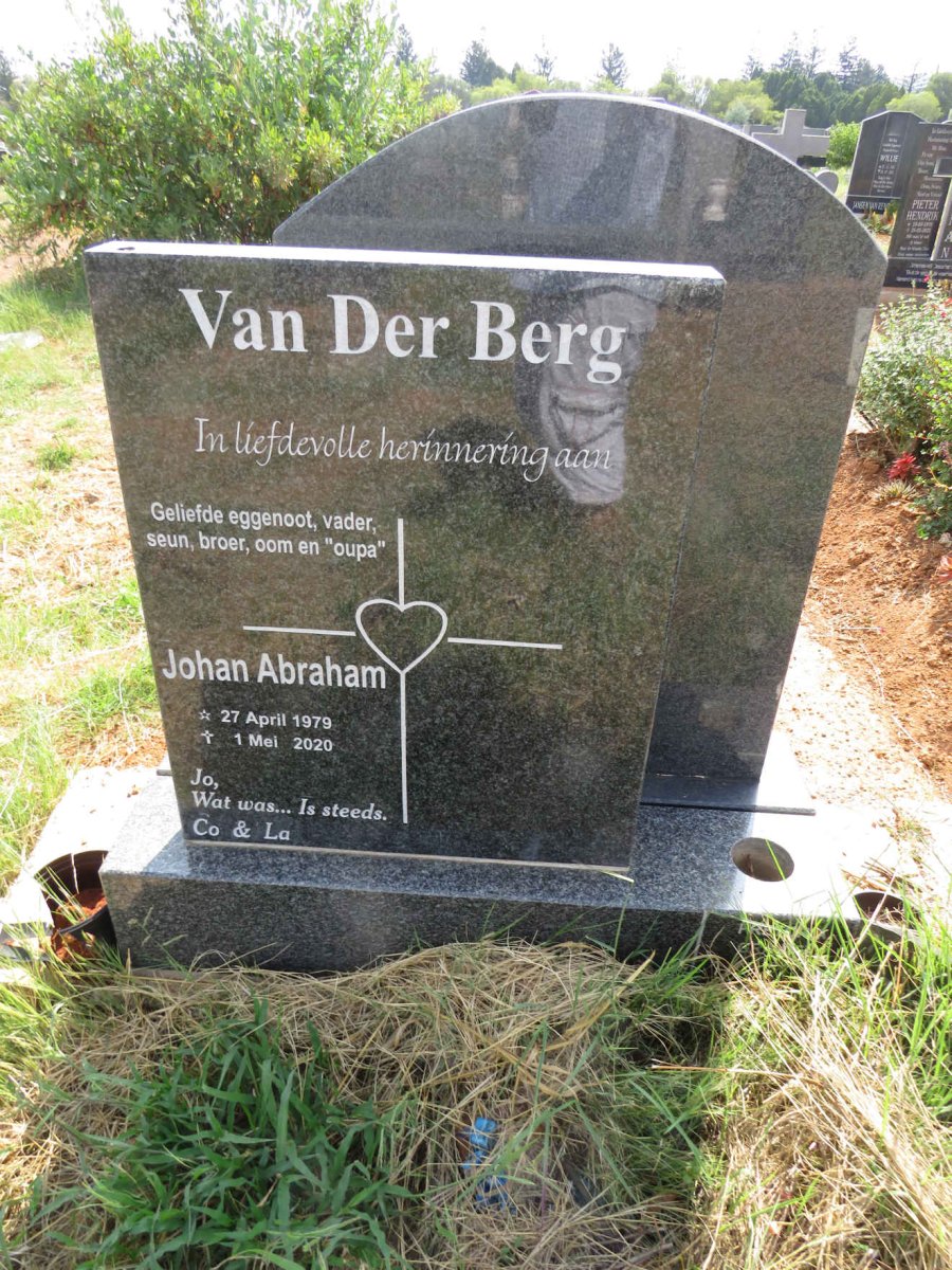 BERG Johan Abraham, van der 1979-2020