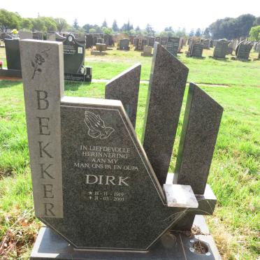 BEKKER Dirk 1919-2003