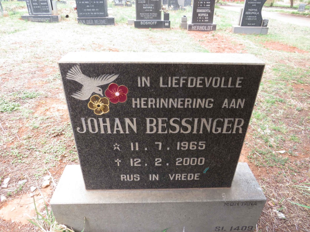 BESSINGER Johan 1965-2000