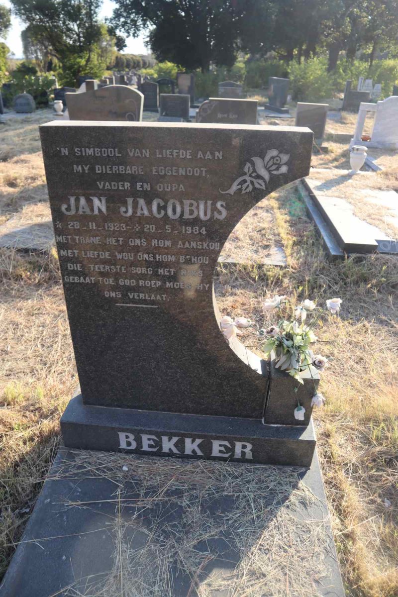 BEKKER Jan Jacobus 1923-1984