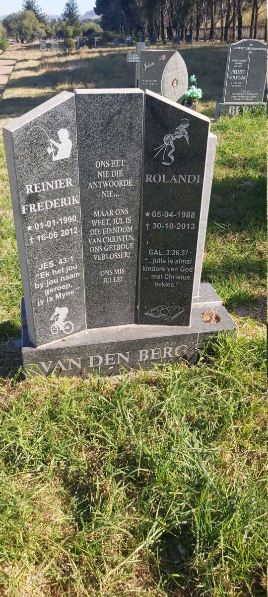BERG Reinier Frederik, van den 1990-2012 :: BERG Rolandi, van den 1988-2013