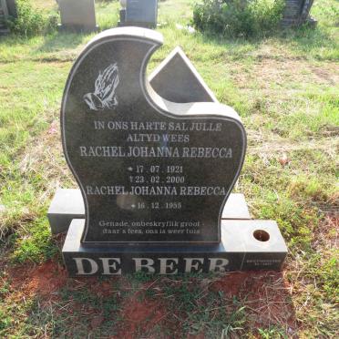 BEER Rachel Johanna Rebecca, de 1921-2000 :: DE BEER Rachel Johanna Rebecca 1955- 
