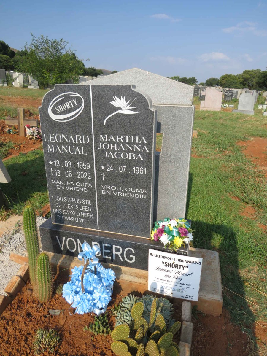 BERG Leonard Manual, von 1959-2022 & Martha Johanna Jacoba 1961-