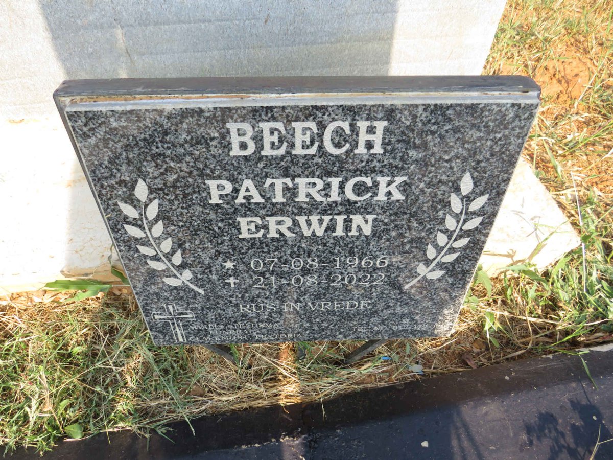 BEECH Patrick Erwin 1966-2022