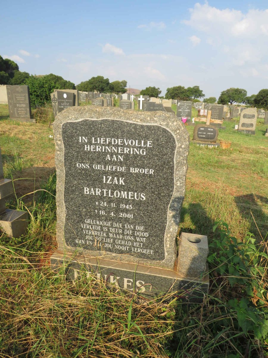 BEUKES Izak Bartlomeus 1945-2001
