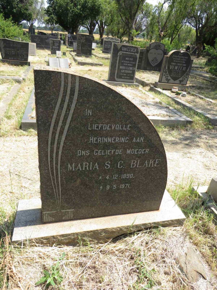 BLAKE Maria S.C. 1890-1971 
