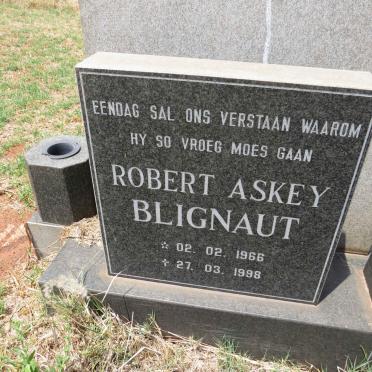 BLIGNAUT Robert Askey 1966-1998