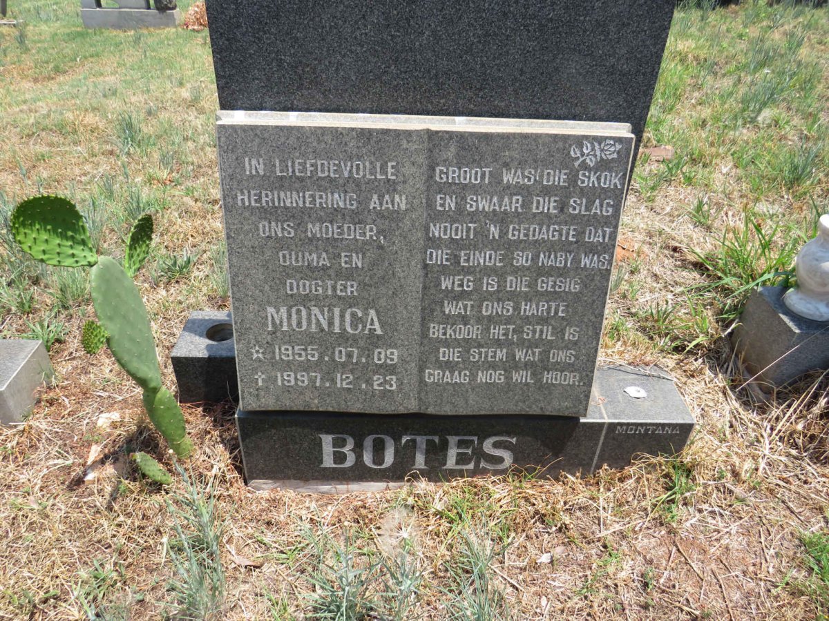 BOTES Monica 1955-1997