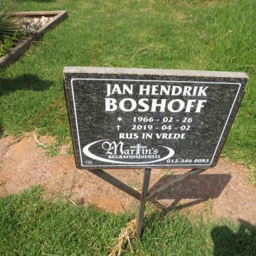 BOSHOFF Jan Hendrik 1966-2019