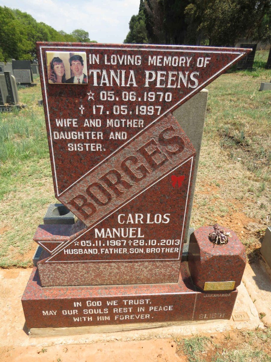 BORGES Carlos Manuel 1967-2013 & Tania PEENS 1970-1997 