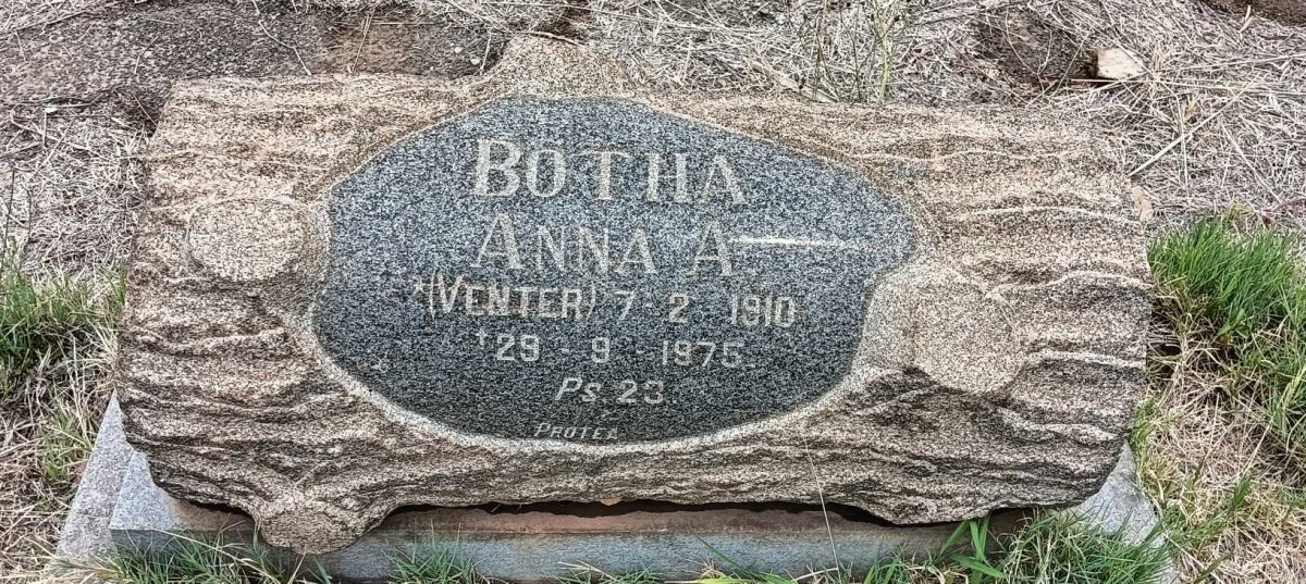 BOTHA Anna A. nee VENTER 1910-1975