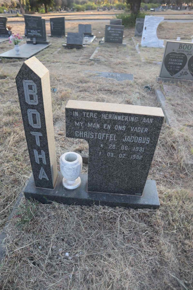 BOTHA Christoffel Jacobus 1931-1982