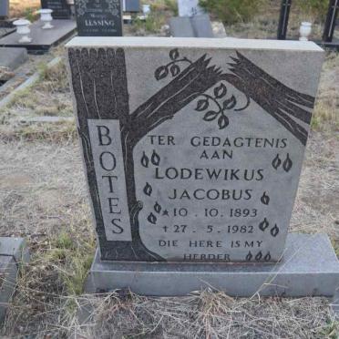 BOTES Lodewikus Jacobus 1893-1982