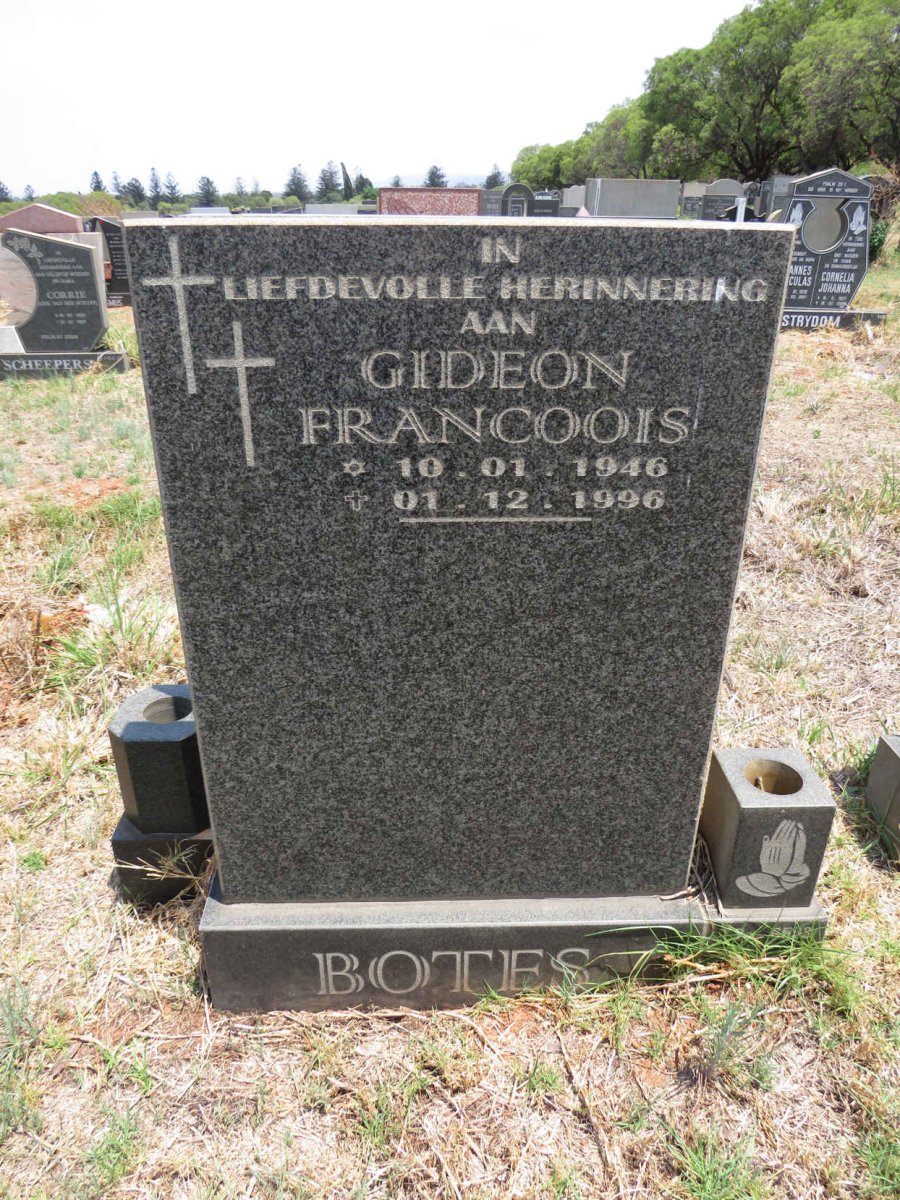 BOTES Gideon Francoois 1946-1996