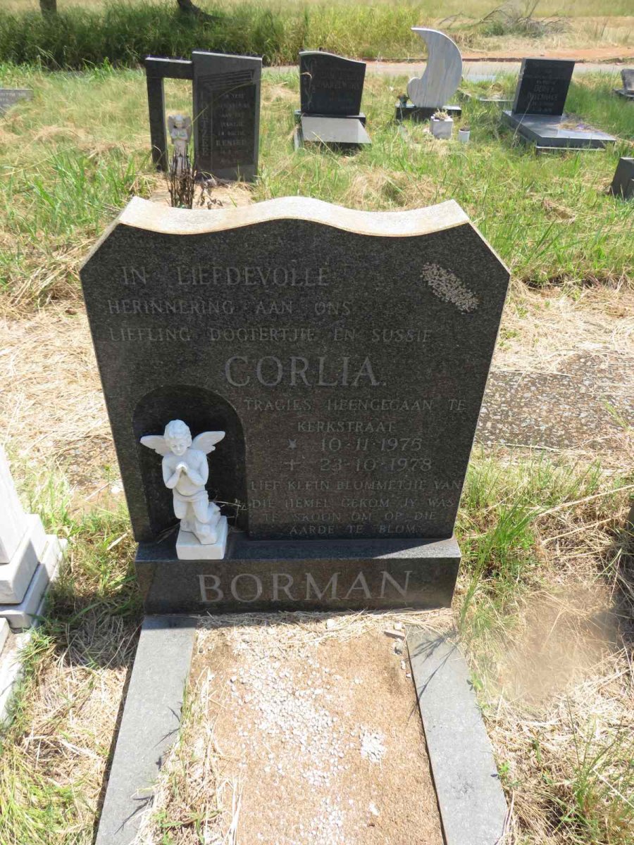 BORMAN Corlia 1975-1978