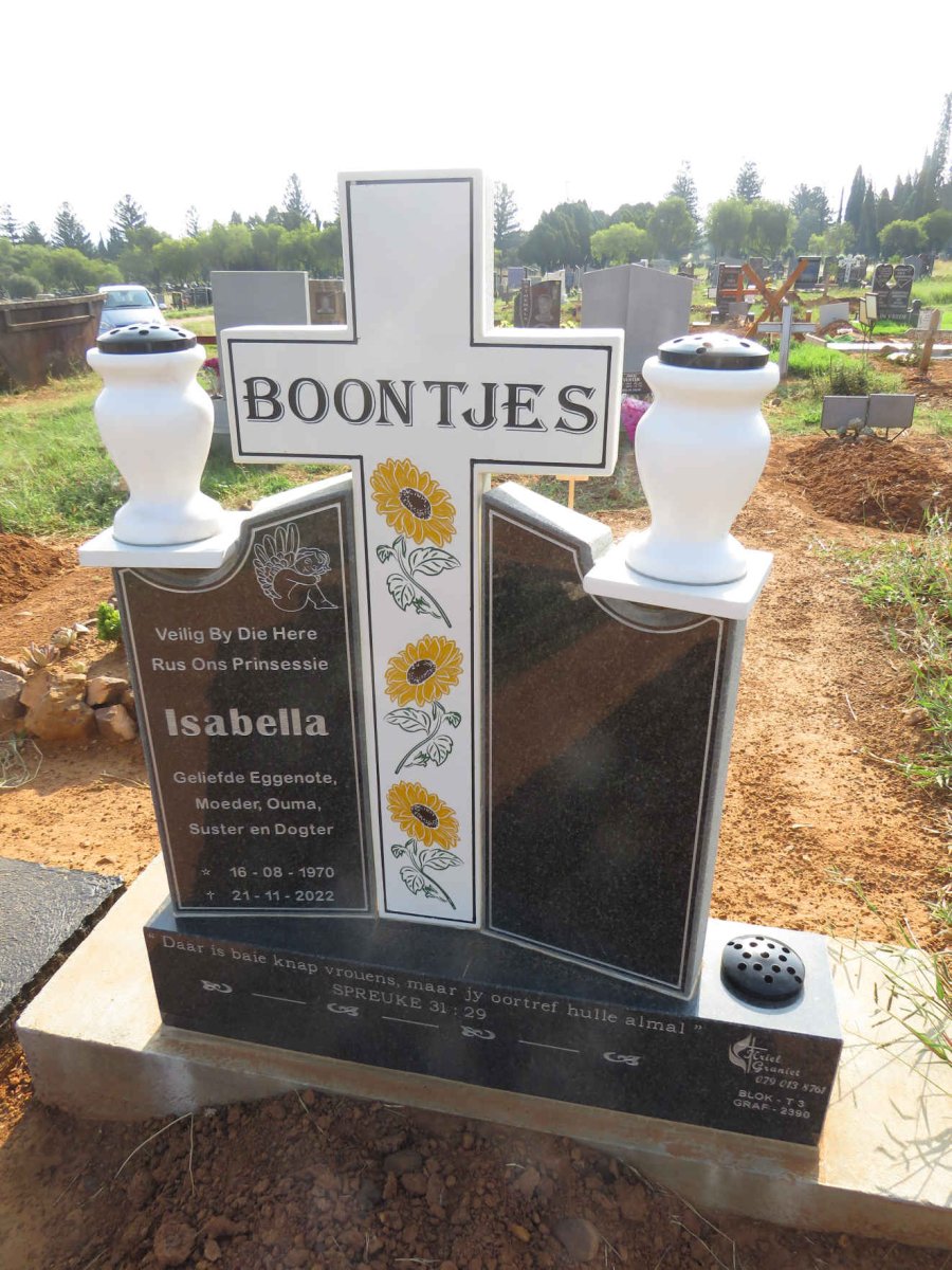 BOONTJES Isabella 1970-2022