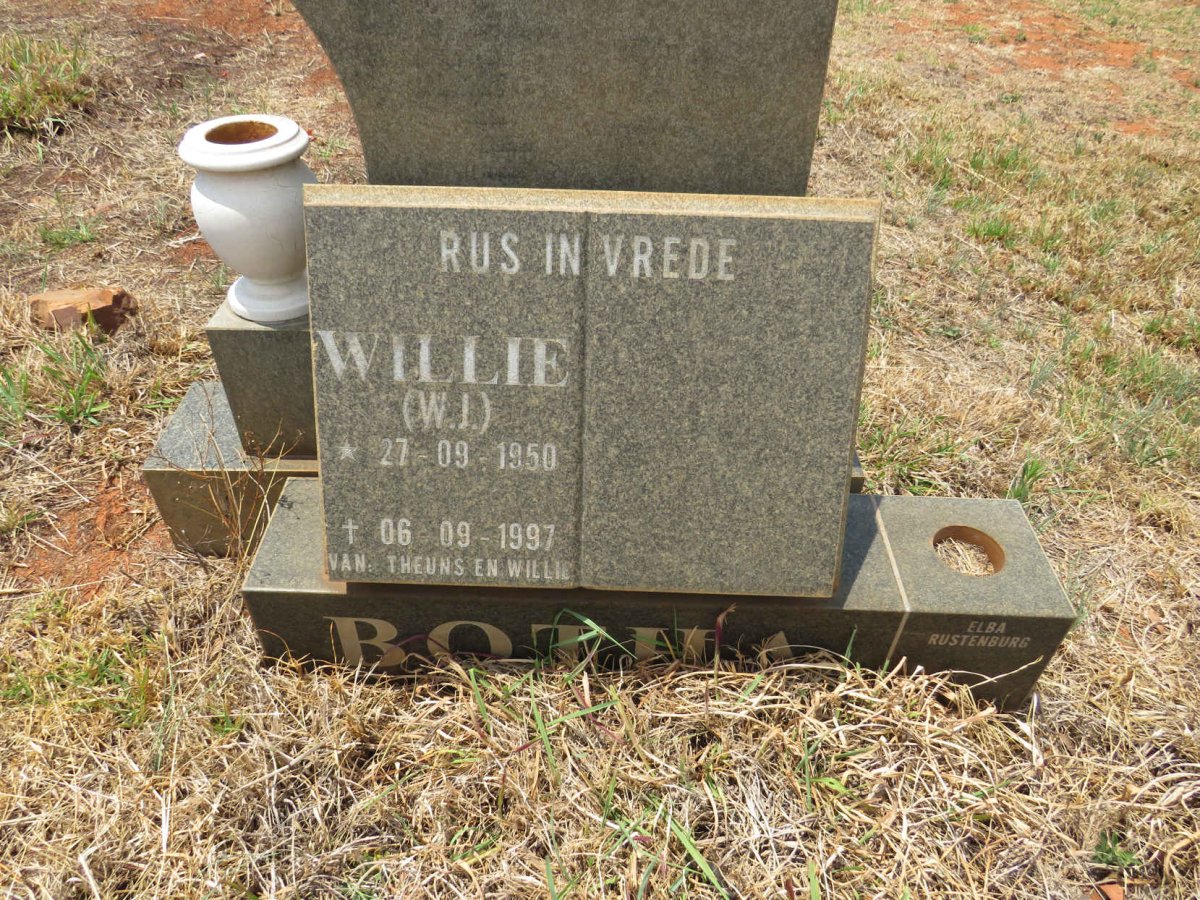BOTHA W. J. 1950-1997