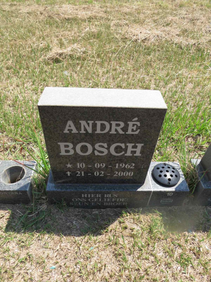 BOSCH Andre 1962-2000