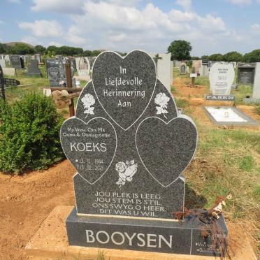 BOOYSEN Koeks 1944-2021
