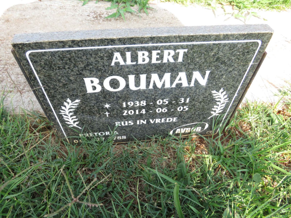 BOUMAN Albert 1938-2014