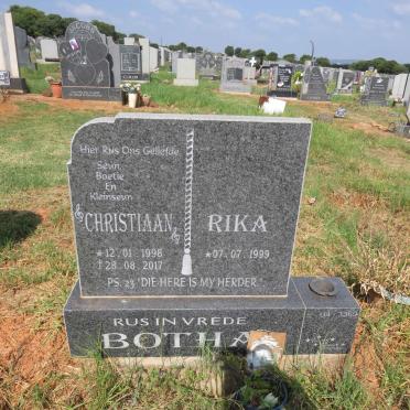 BOTHA Christiaan 1998-2017 & Rika 1999- 