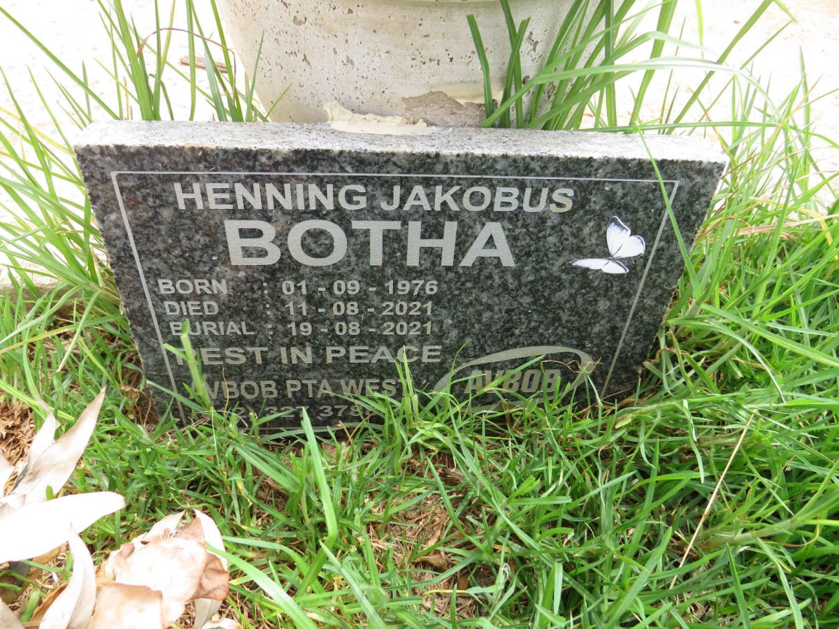 BOTHA Henning Jakobus 1976-2021