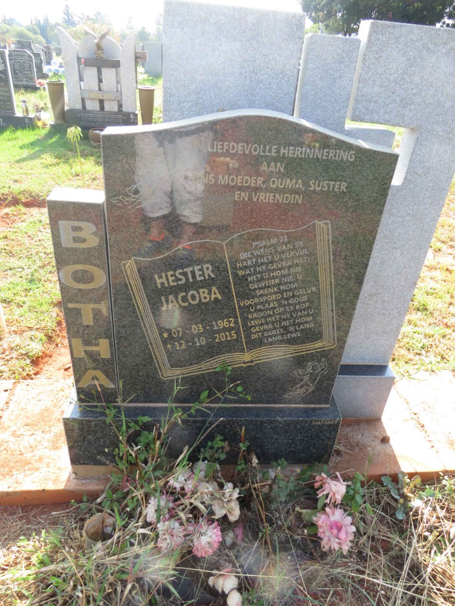 BOTHA Hester Jacoba 1962-2015