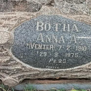 BOTHA Anna A. nee VENTER 1910-1975