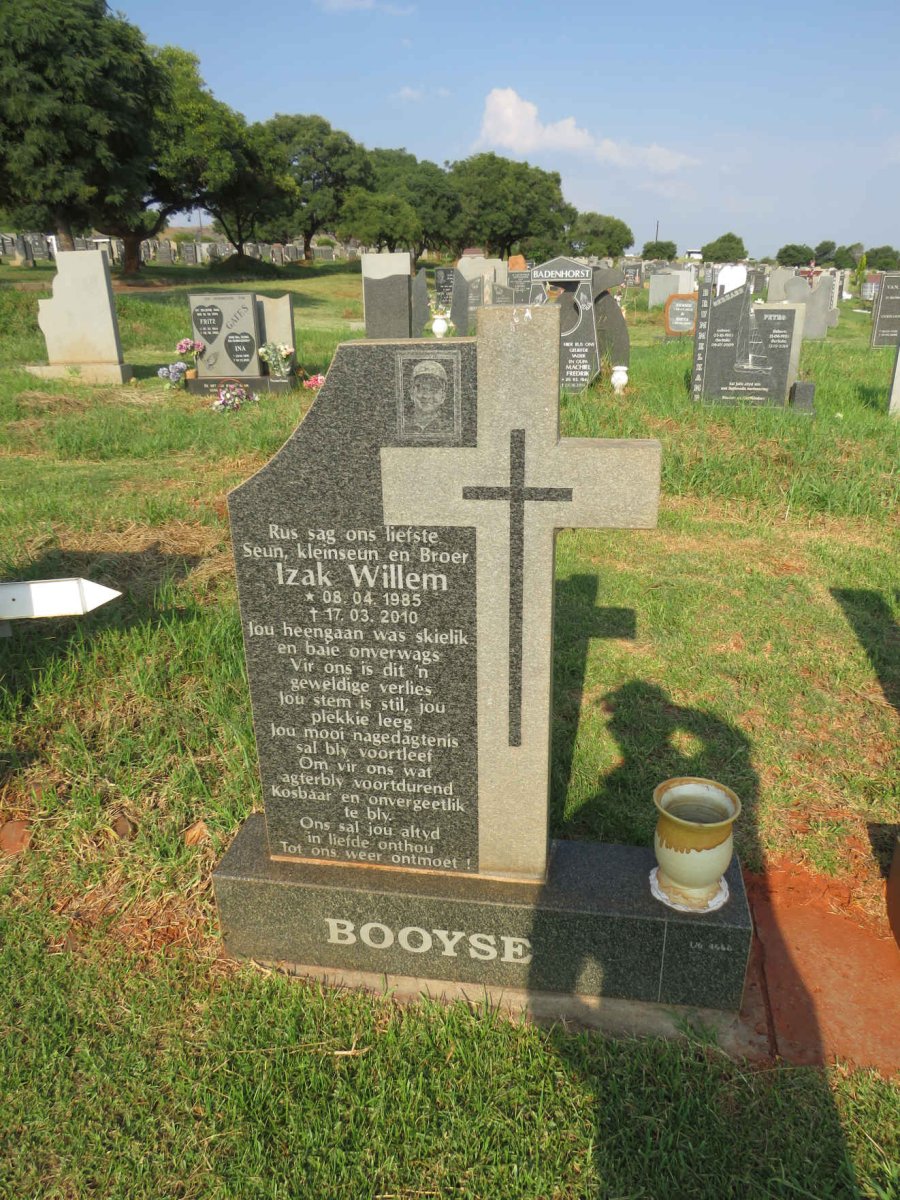 BOOYSE Izak Willem 1985-2010