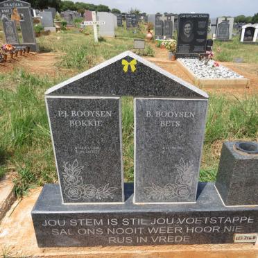 BOOYSEN P.J. 1948-2020 & B. 1951- 