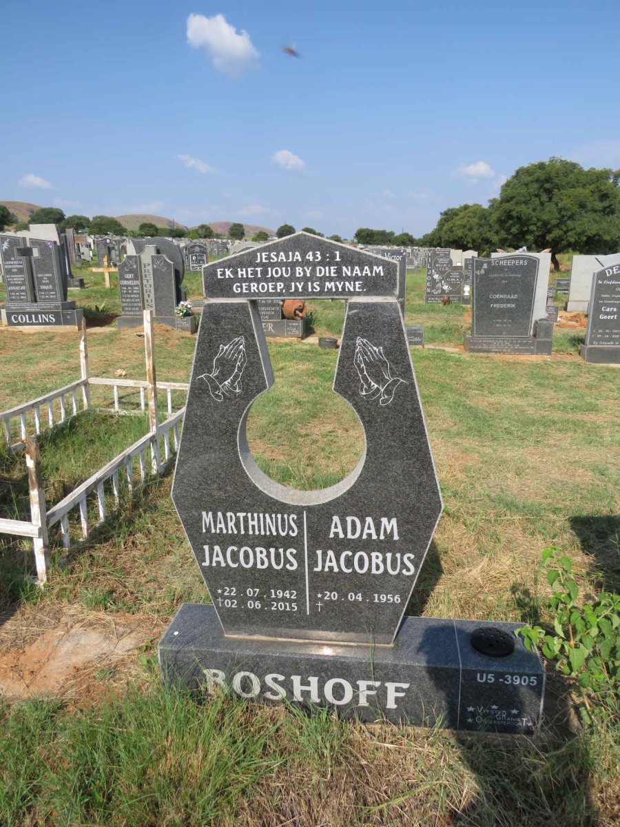BOSHOFF Marthinus Jacobus 1942-2015 :: BOSHOFF Adam Jacobus 1956-