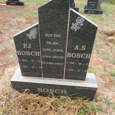 BOSCH P.J. 1929-1997 & A.S. 1941-2018