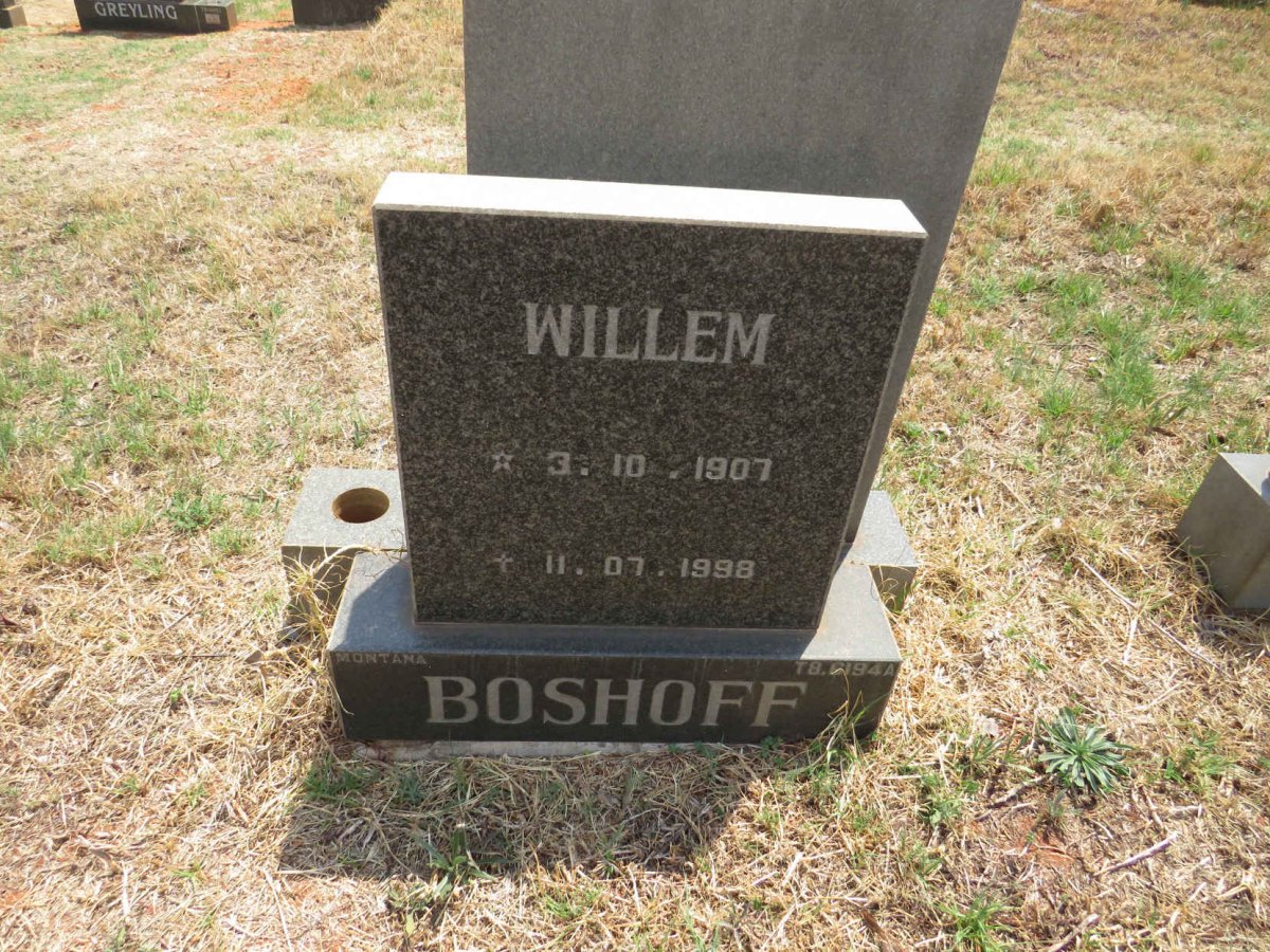 BOSHOFF Willem 1907-1998