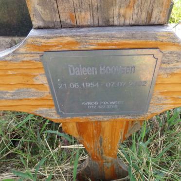 BOOYSEN Daleen 1954-2022