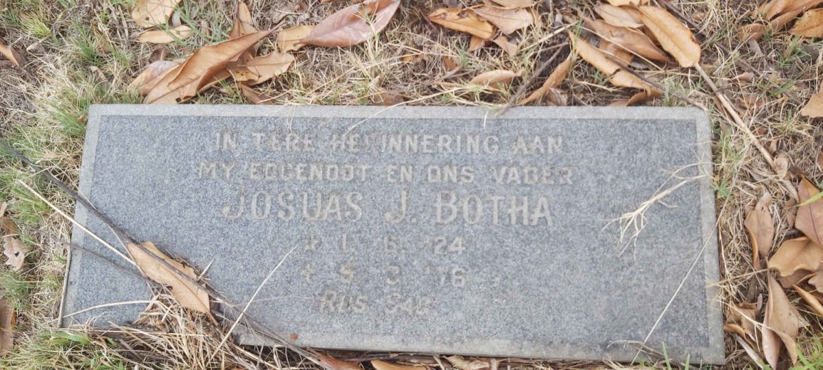 BOTHA Josuas J. 1924-1976