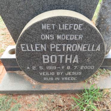 BOTHA Ellen Petronella 1919-2000