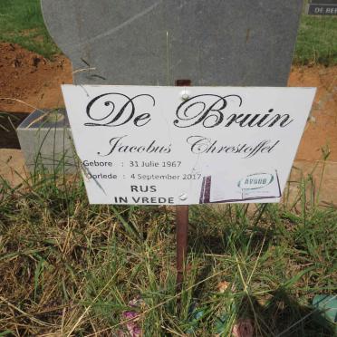 BRUIN Jacobus Chrestoffel, de 1967-2017