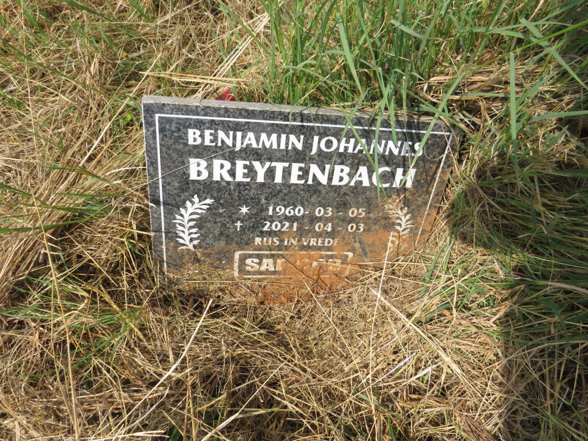 BREYTENBACH Benjamin Johannes 1960-2021