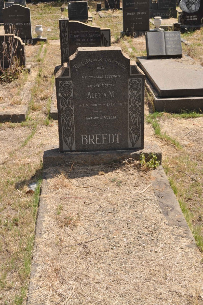BREEDT Aletta M. 1909-1964