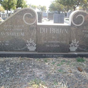 BRUYN Jan Sarel M., du 1901-1981 &amp; Hester KRUGER 1900-1974