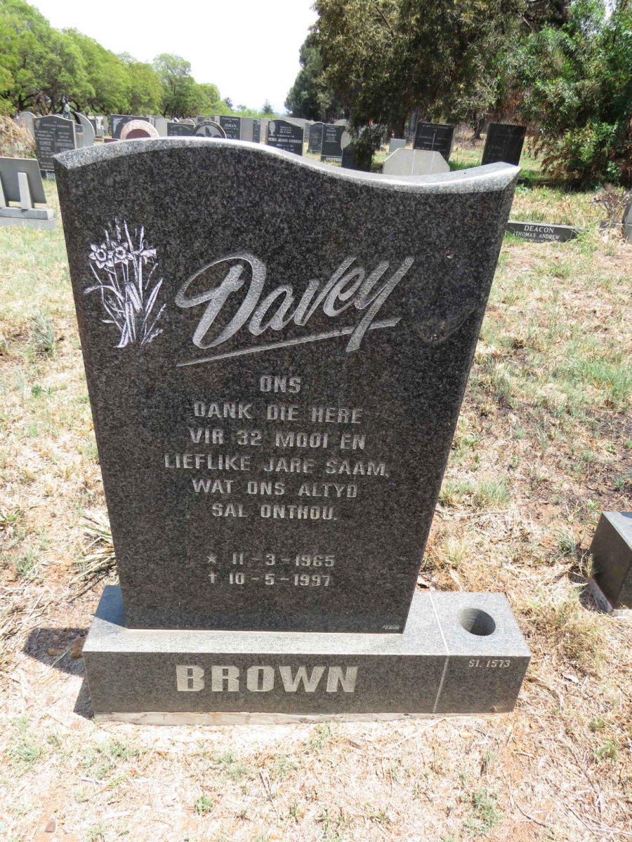 BROWN Davey 1965-1997