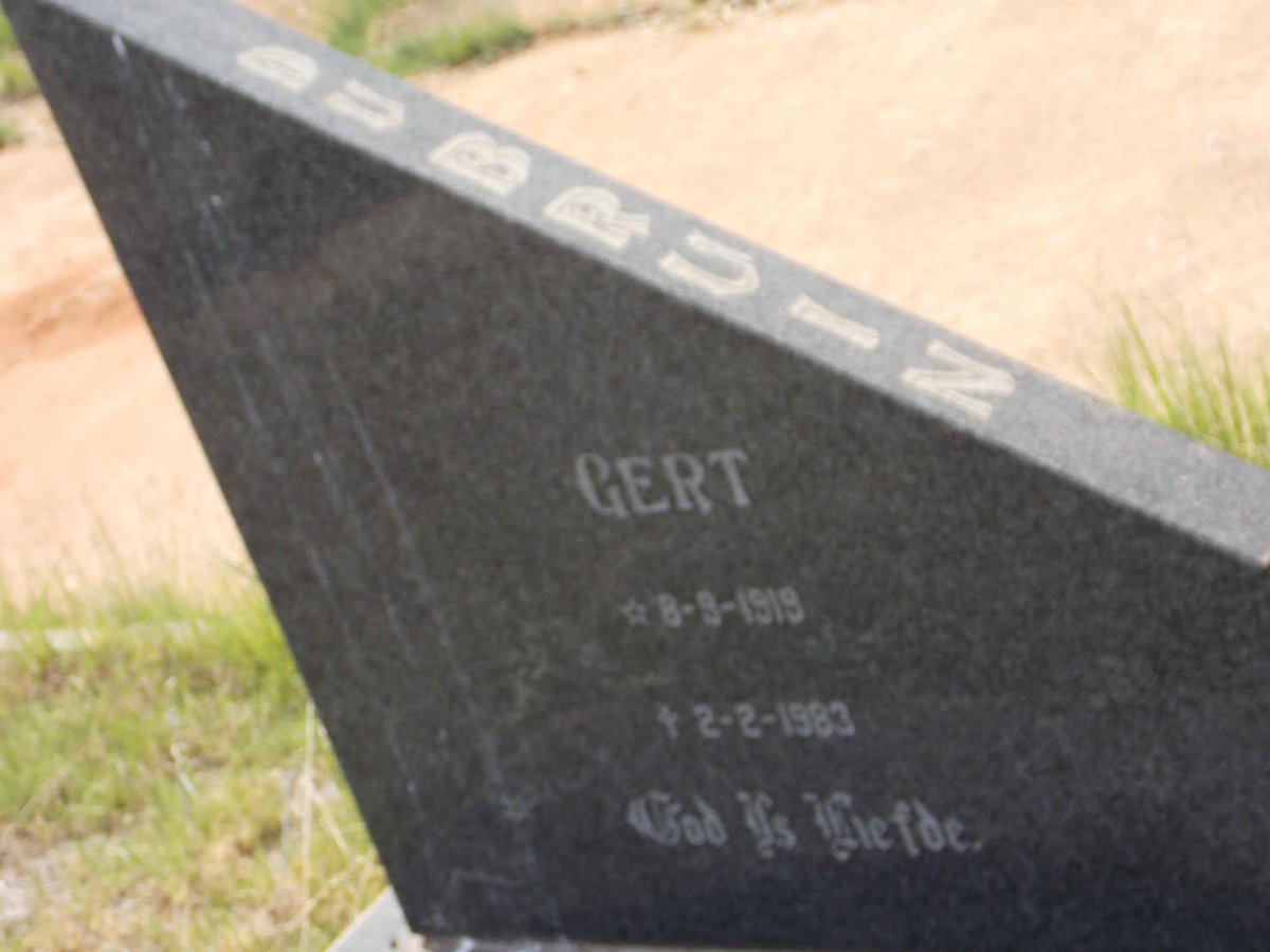BRUIN Gert, du 1919-1983