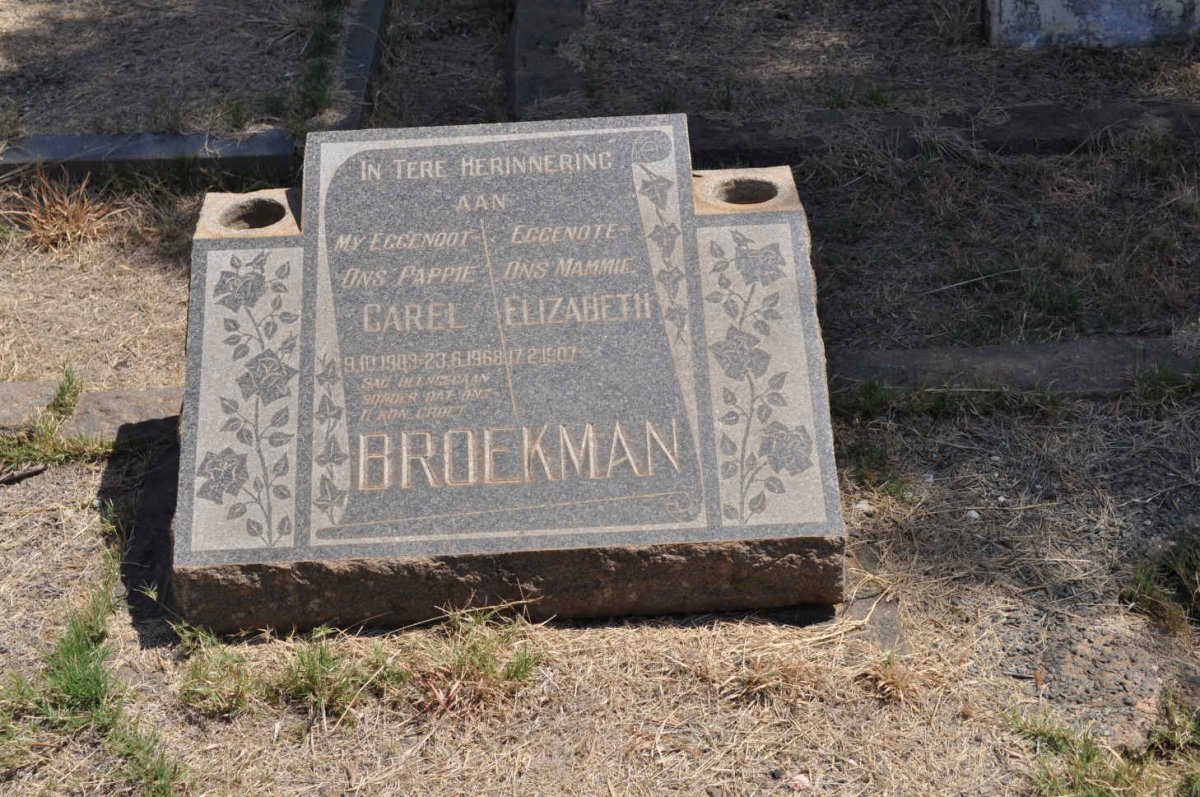BROEKMAN Carel 1903-1968 &amp; Elizabeth 1907-