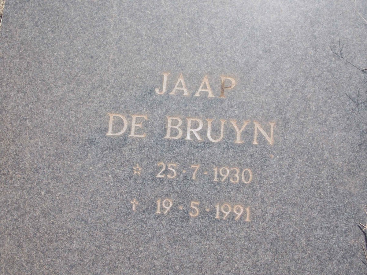 BRUYN Jaap, de 1930-1991