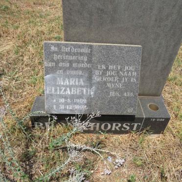 BRONKHORST Maria Elizabeth 1909-199?