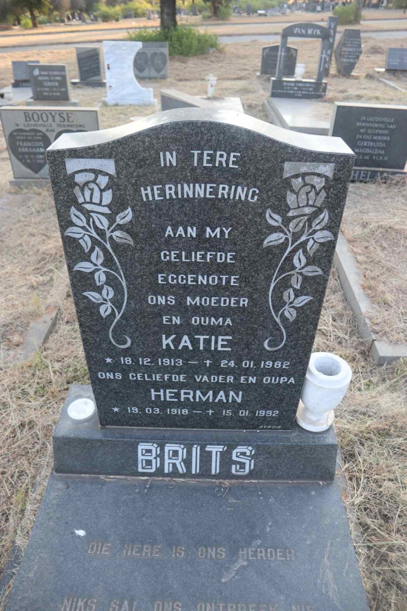 BRITS Herman 1918-1992 & Katie 1913-1982