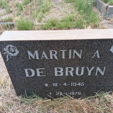 BRUYN Martin A., de 1945-1976
